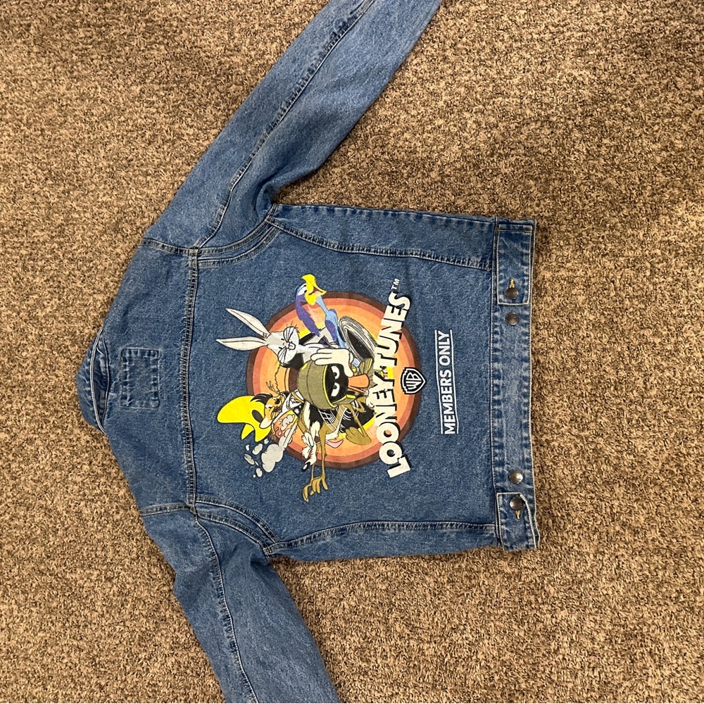 1975 Looney Tunes x Members Only Denim Jean Jacket | Size Medium